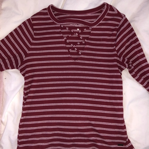 (Sold Elsewhere) Striped Hollister T-Shirt Long Sleeve - Picture 6 of 6